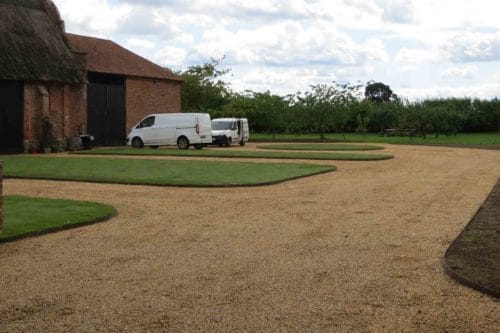 The same Large Drive, after Lawn Edgings were installed